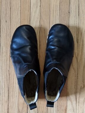 Atlantis Black Leather Chelsea Boots Barefoot Men's 10.5